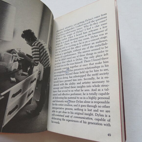 Bob Dylan by Daniel Kramer 1968 Vintage Music Biography Photo Paperback Book - Picture 14 of 15